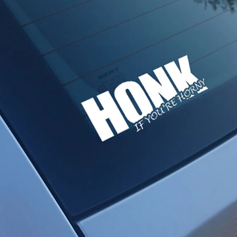 Забавные автомобильные наклейки Honk If Your Youre с надписью &quotHot&quot стикеры для