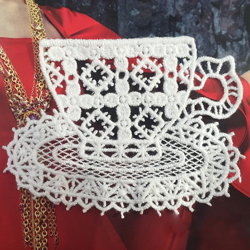 Кружевная аппликация для свадебных платьев хлопок 5 комплектов качественный