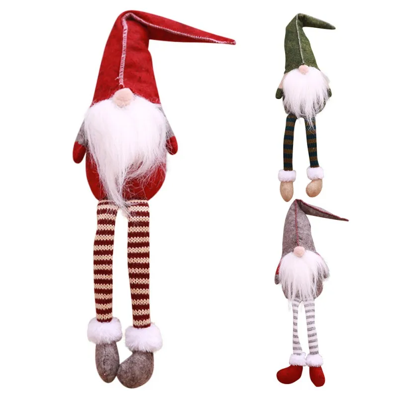 Шведский Рождественский Санта Клаус Tomte длинные ноги гном плюшевая кукла ручной