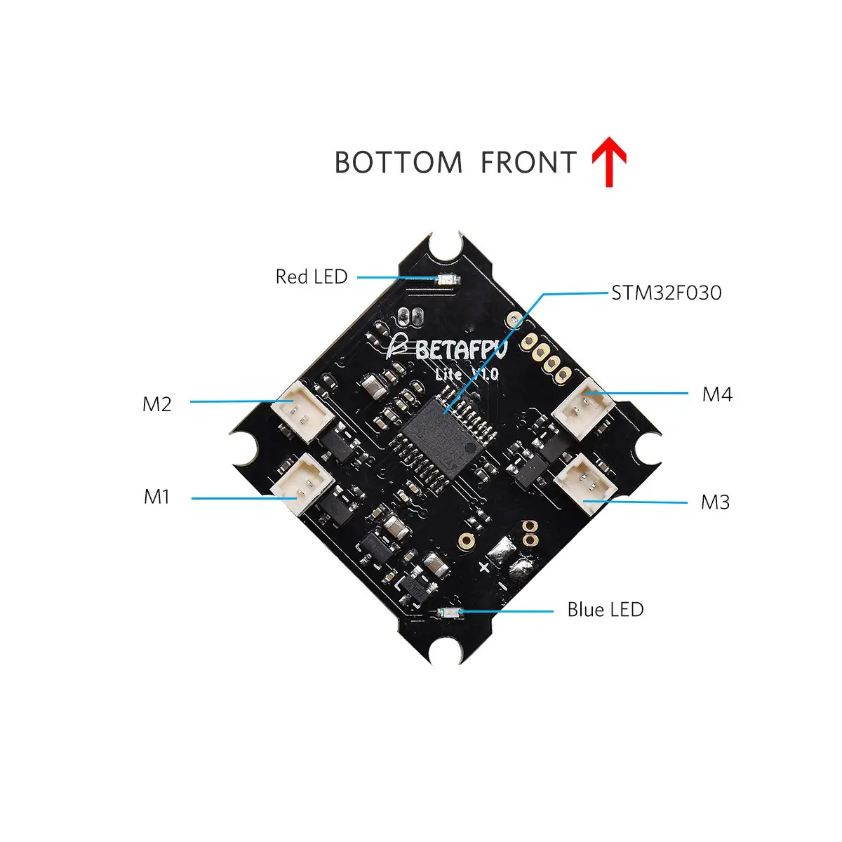 Контроллер полета BETAFPV FPV FC Lite совместим с прошивкой из серебра для квадрокоптера