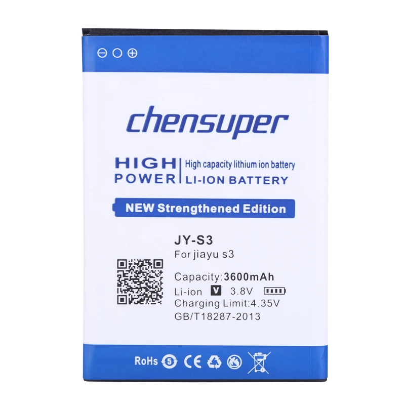 Аккумулятор chensuper высокой емкости 3600 мА · ч для JY S3/JY-S3 бесплатная доставка + номер