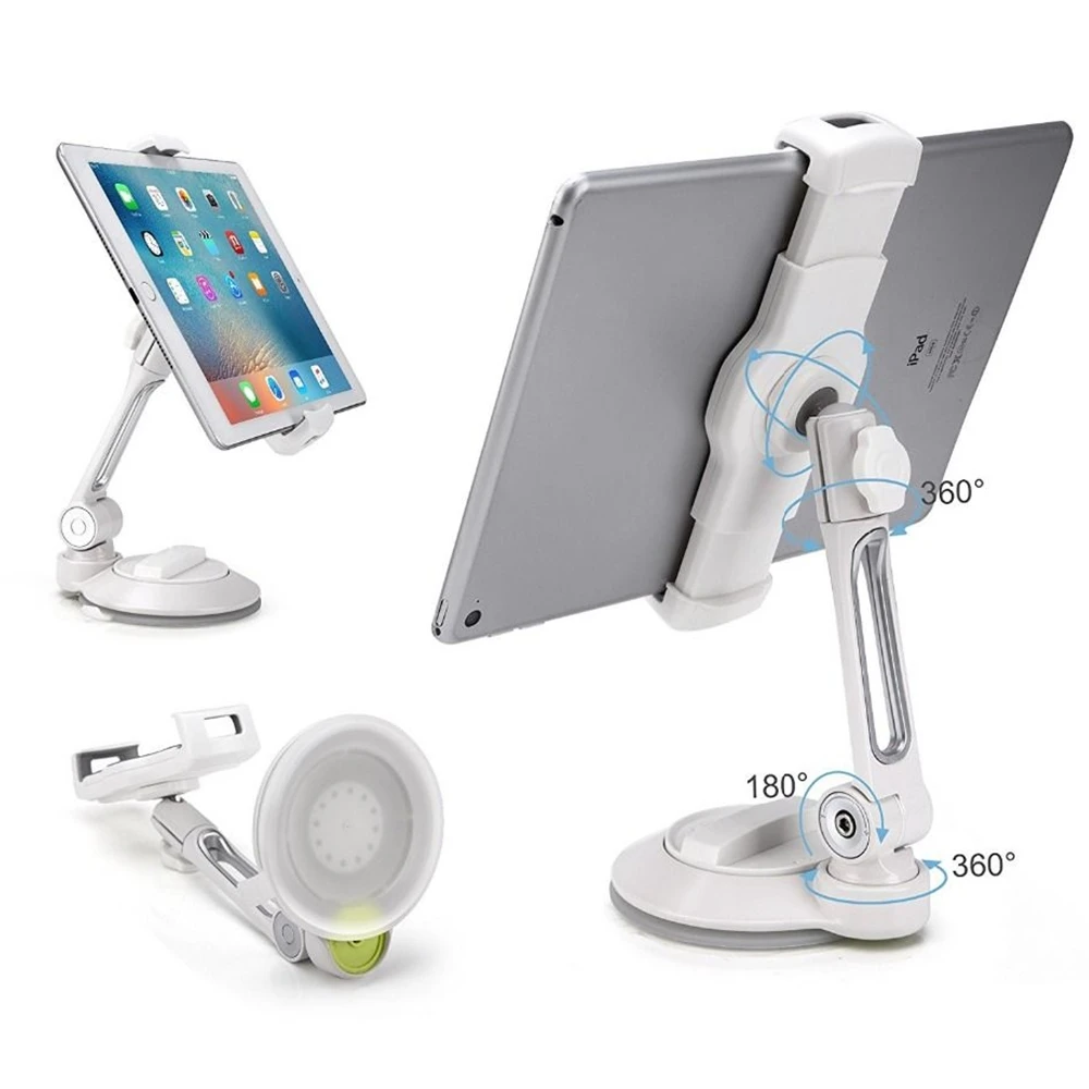 4-11" Universal Long Arm Goose Neck Tablet Pc Holder Stands Dashboard Windshield Desktop Tablets Bracket 360 Degree Rotation |
