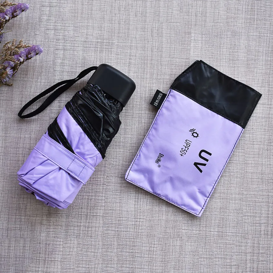 

Mini Wind Resistant Folding Umbrella Rain Women Luxury Bag Cute Umbrella Folded Pocket Sombrinha Windproof Rain Umbrellas 40S202
