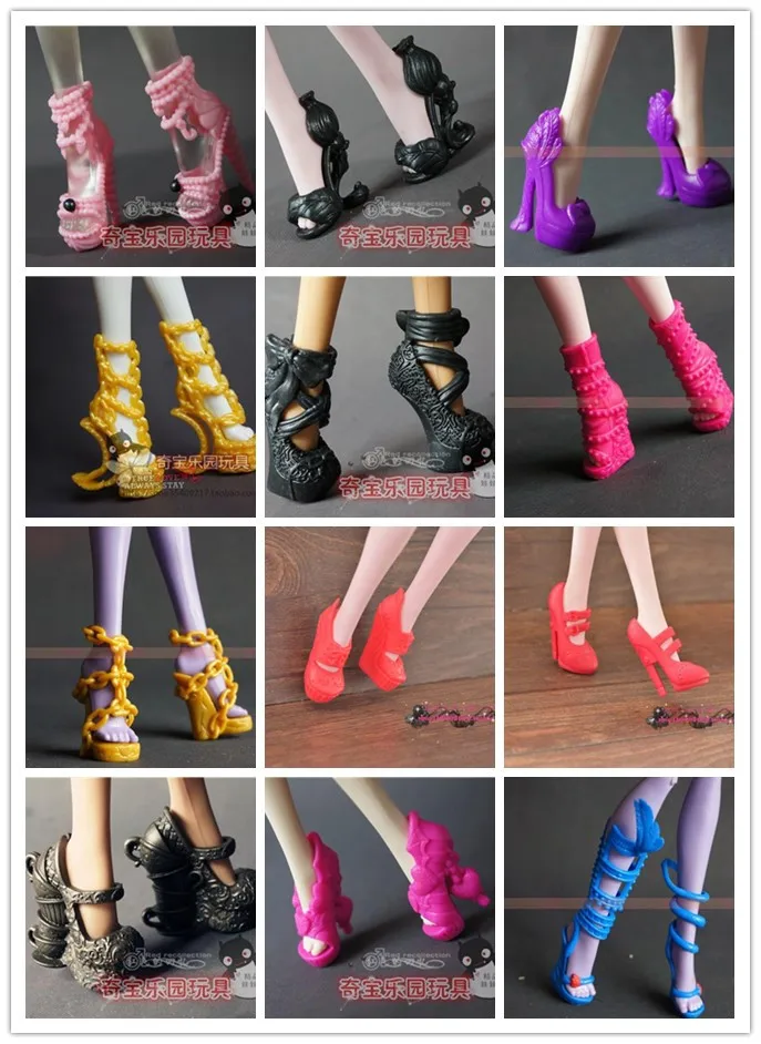 5 парт/Лот новая модная обувь для Monster High Оригинальная кукла девочек подарки на