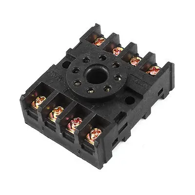 

5 шт. черный PF083A 8 контакт. 8 P дин-рейке для реле базы для JTX-2C