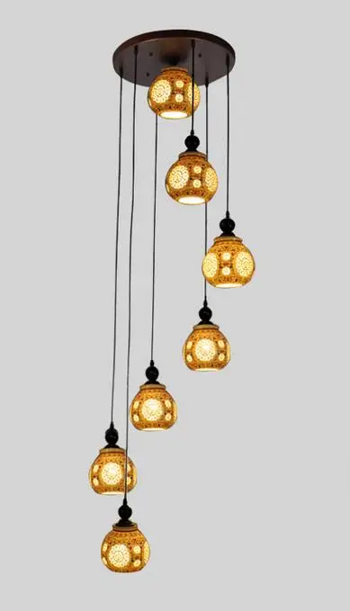 Лестничный светильник s в китайском стиле керамическая Подвесная лампа