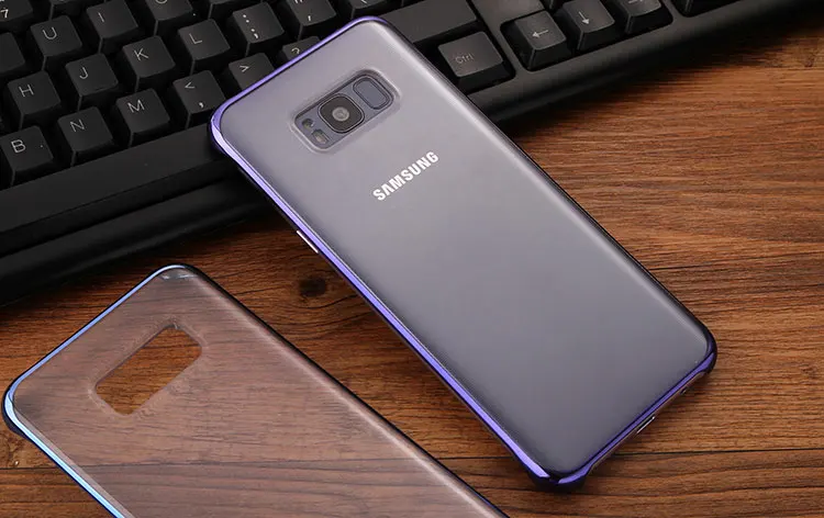 Для samsung S8 s8plus, задняя крышка, прозрачный чехол, противоударный, 360, милый, для оригинала s8 s8+, для телефона, прозрачный, роскошный, жесткий, аксессуары для ПК