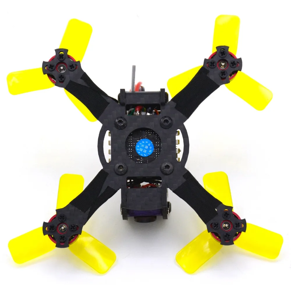 LHI RC вертолет 100 мм FPV гоночный Дрон с камерой 5 8G 25MW 48CH flysky FS-I6 пульт дистанционного