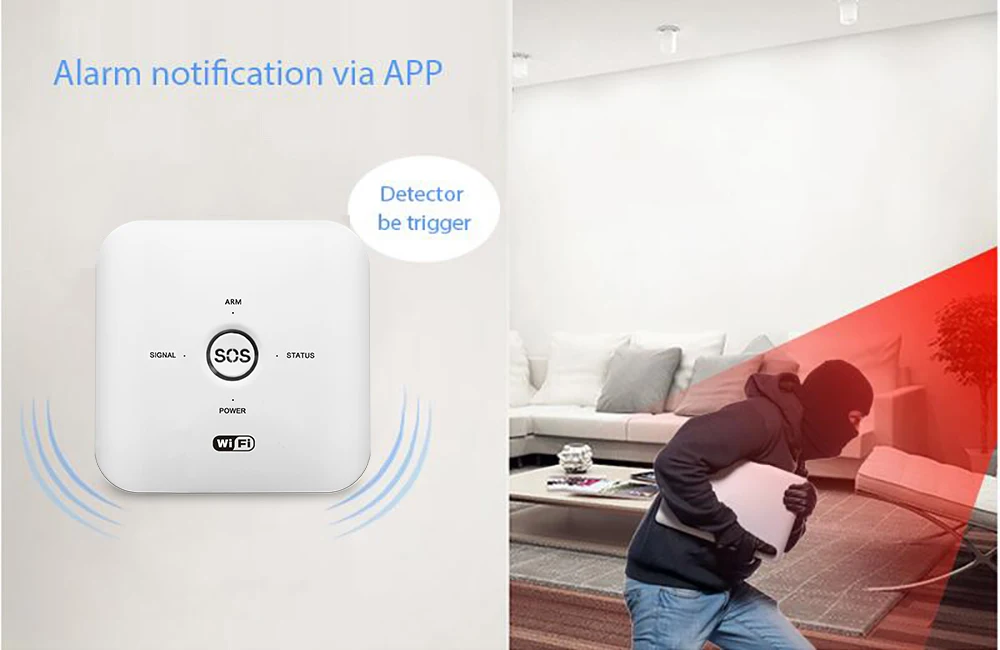 Tuya Smart Wifi+ GSM Беспроводная умная домашняя система охранной сигнализации совместима с Alexa