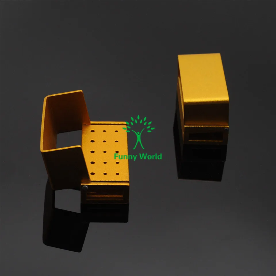 

Hot Sale 2pcs 15Hole Burs Holder Blocks ALUMINIUM Autoclavable