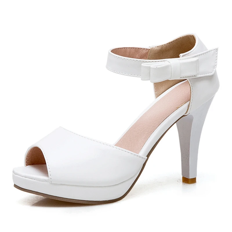 ANMAIRON PU Basic Casual Woman Sandals 2019 Summer High Heel Platform Hook &amp Loop Womens Size 34-39 LY787 | Обувь