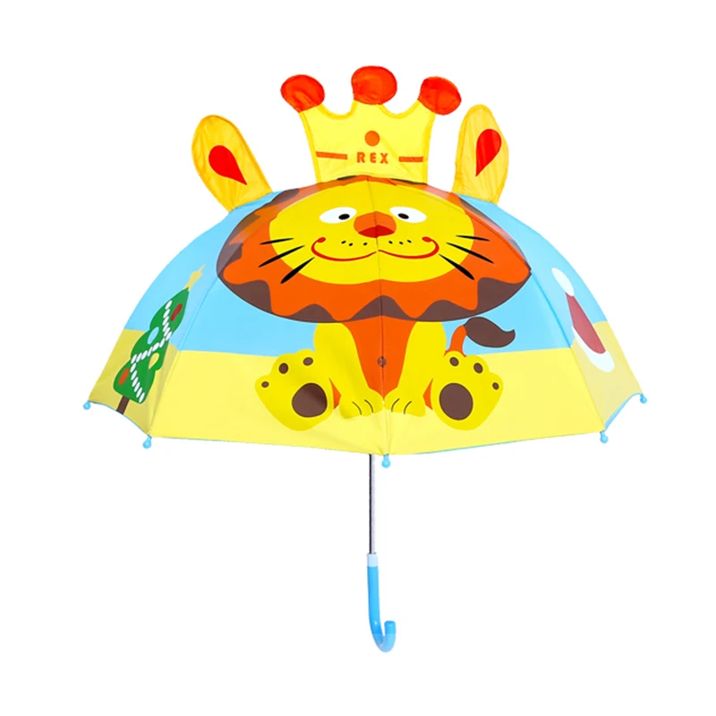 Lion SAFEBET, креативные Детские Зонты с ушками, милые Мультяшные зонты, зонты с бабочками, Детские Зонты с животными, Прямая поставка - Цвет: Lion