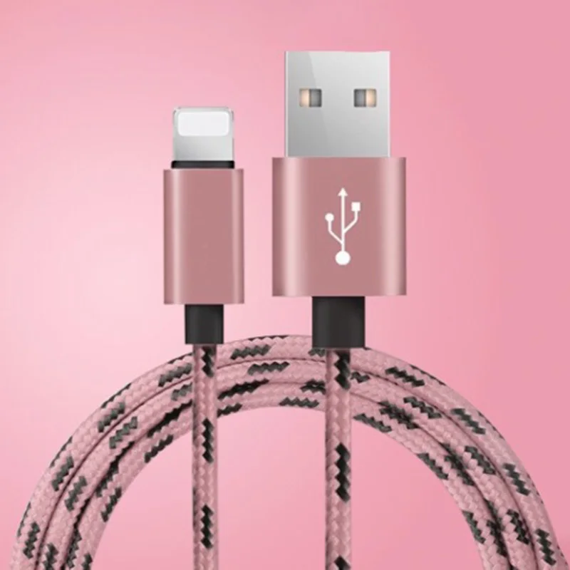 25 см 1 м 1,5 м 2 м 3 м данных USB кабель зарядного устройства для iPhone XR Xs Max X 5 6 s 6s 7 8 Plus SE iPad Быстрая зарядка длинный провод шнур - Цвет: Розовый