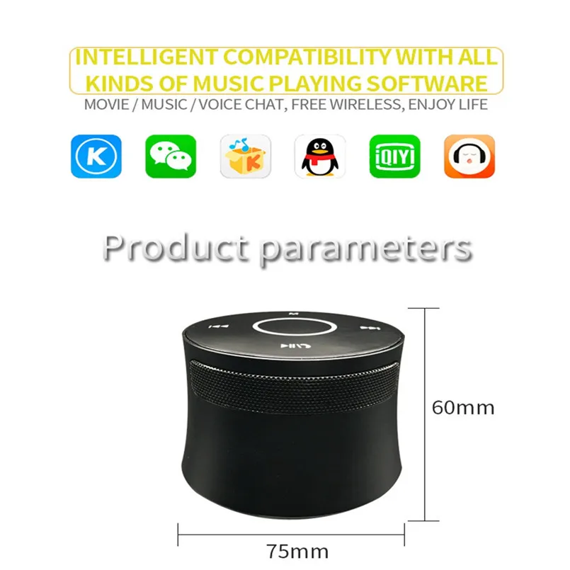 Портативный Мини Bluetooth динамик беспроводной V4.1 превосходный HD звук и бас 360