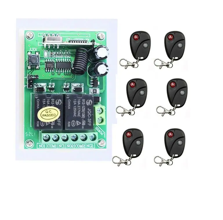 Лучший универсальный передатчик для бытовых приборов DC12V 2CH RF Wireless переключатель