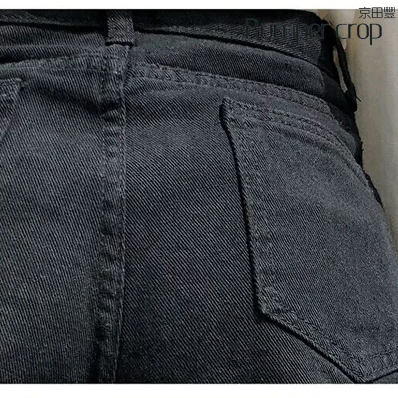 Bumpercrop шорты с высокой талией для женщин джинсовые летние горячие уличные Стиль