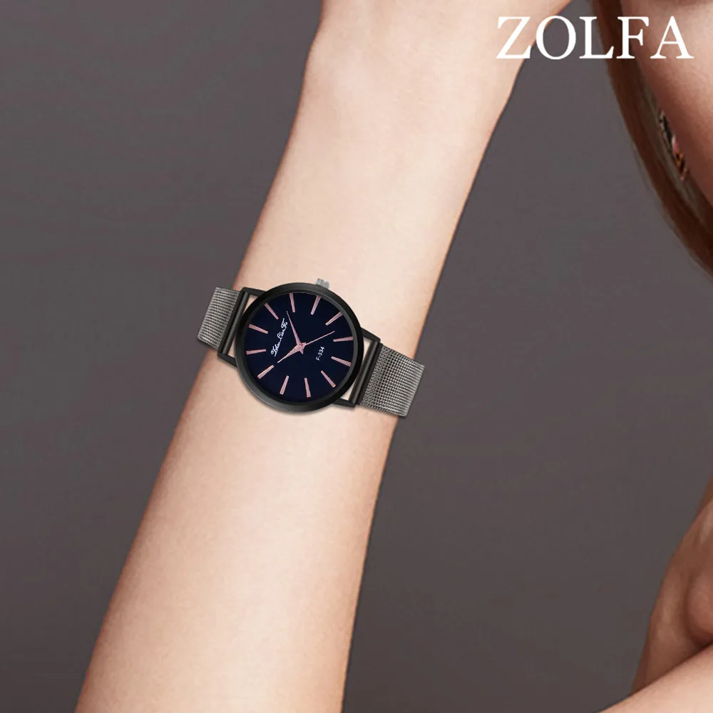Reloj mujer женские часы кварцевые высококачественные синие стеклянные жизни