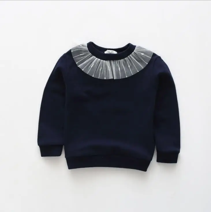 Новинка весны детские Обувь для девочек хлопок воротник блузки принцессы