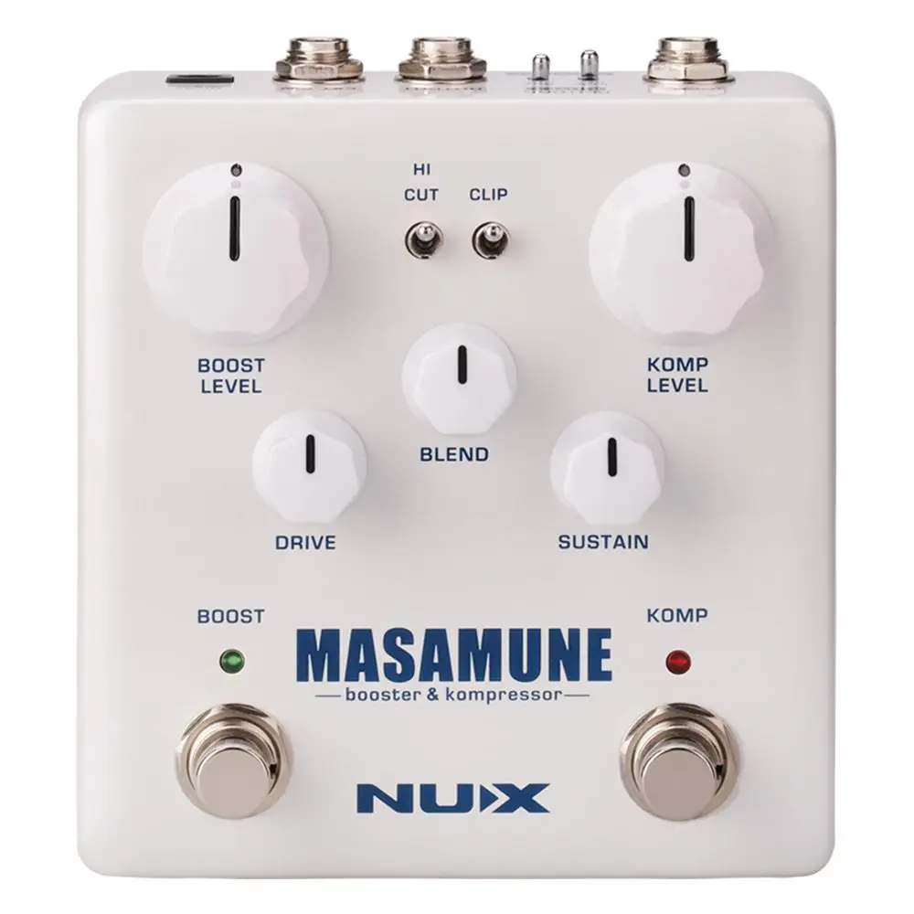 Электрогитара NUX Masamune Booster & Kompressor педаль эффектов звукоуловитель аксессуары для