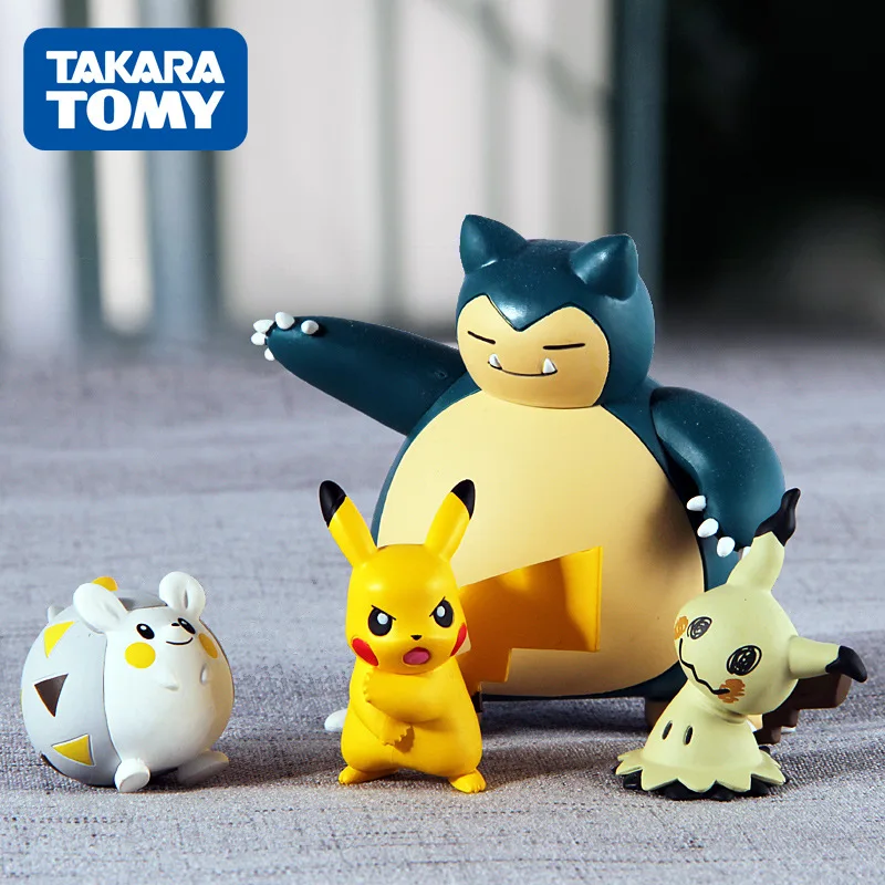 TOMY Pokemon кукла игрушка фигурка модель Пикачу украшение милый питомец детский