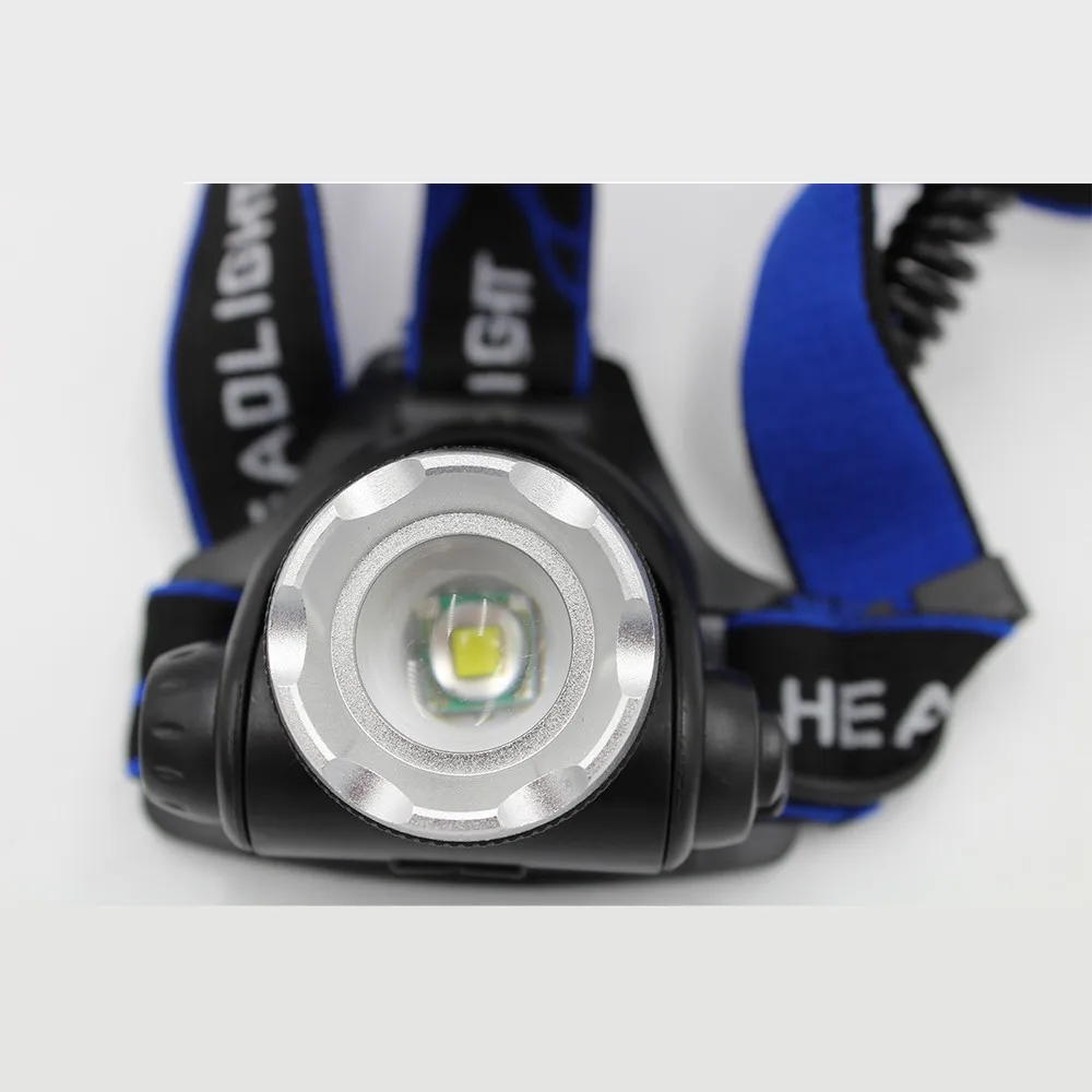Налобные фонари светодиодные XM L T6 ZOOM 18650 налобный фонарь s лм XML перезаряжаемый