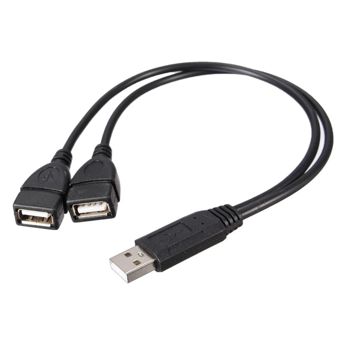 Кабель адаптер USB 2 0 A Male To Dual Female Jack Y Splitter Hub|usb male to female|usb cable female malejack usb |