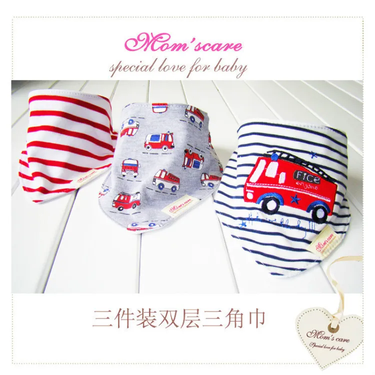 3 шт./лот хлопковые детские нагрудники с животными | Детская одежда и обувь