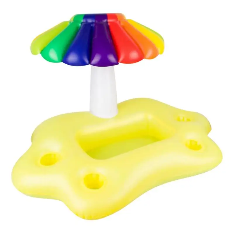 Summer Party Bucket Sun Umbrella Cup Holder Inflatable Pool Float Beer Drink Cooler Table Bar Tray Beach Swim Pool Accessories