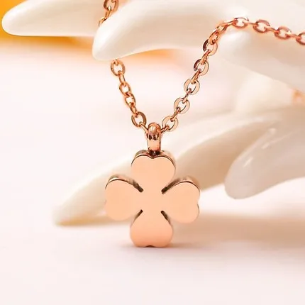 Современное стильное ожерелье YUN RUO в виде четырехлистного клевера Женские