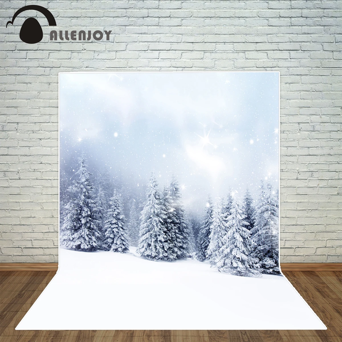 Allenjoy фон для фотосъемки Снежная зима холодная сосна боке фотостудии новый дизайн