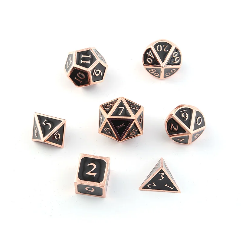 Креативные dnd металлические игральные кости реквизит для ролевых игр