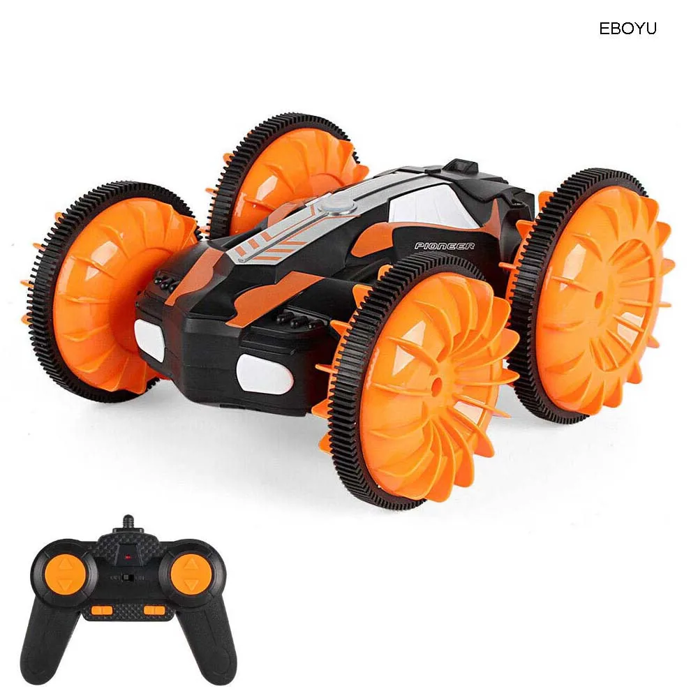 EBOYU C013 2 4G 6CH RC Stunt Car 4WD Boat дистанционное управление амфибия внедорожная