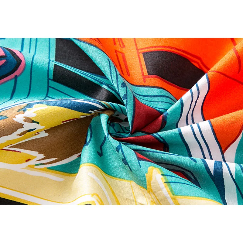 2019 Мужская рубашка с принтом приталенная длинным рукавом модная moda hombre