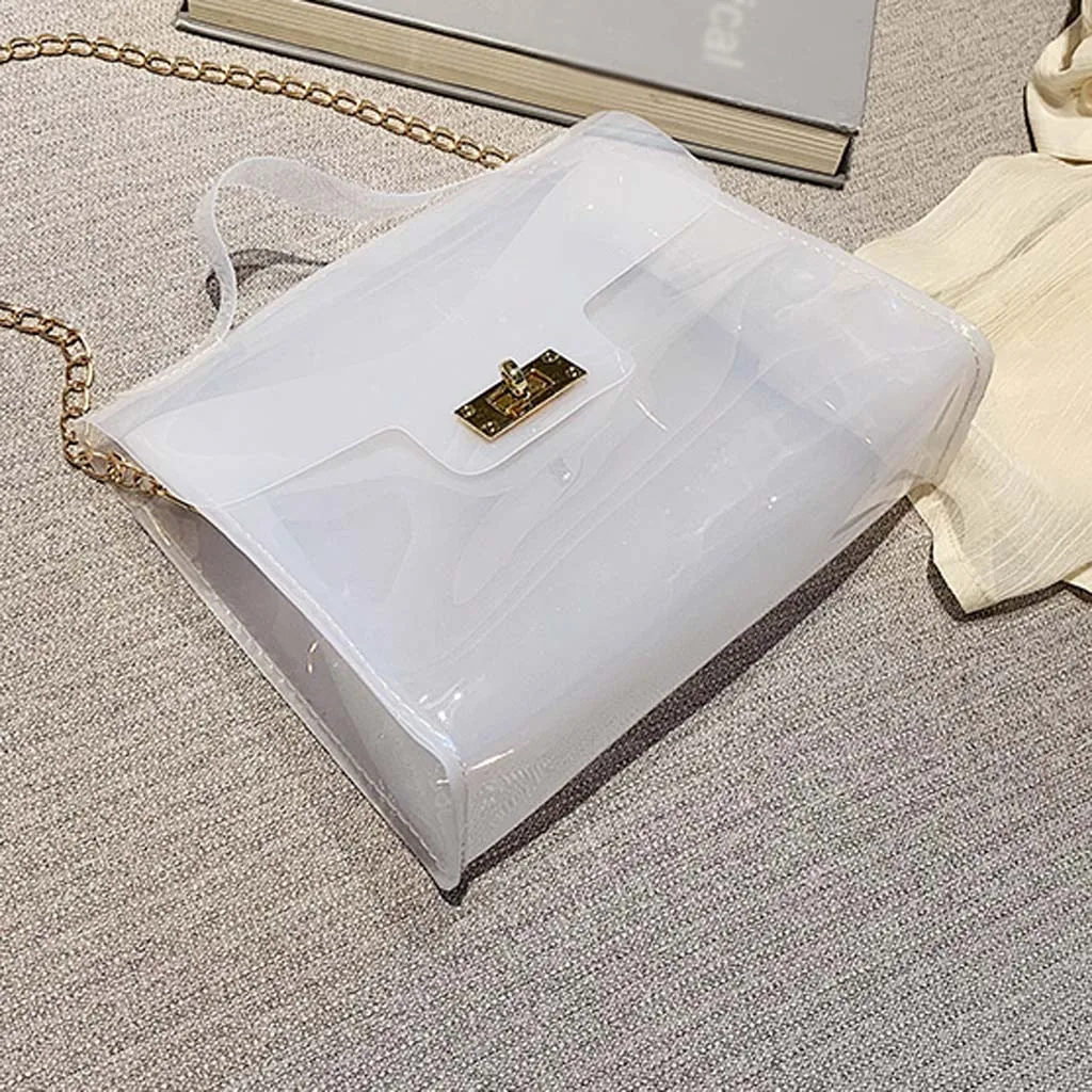 Женская сумочка на ремне желе сумка-мессенджер однотонная сумка tasjes dames sac прозрачная femme nouveau# XP30
