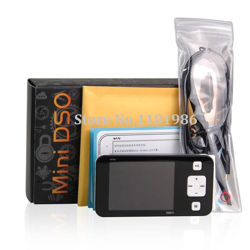 MiniDSO DSO211 цифровой автомобильный Осциллограф USB карманный портативный Osciloscopio Portatil