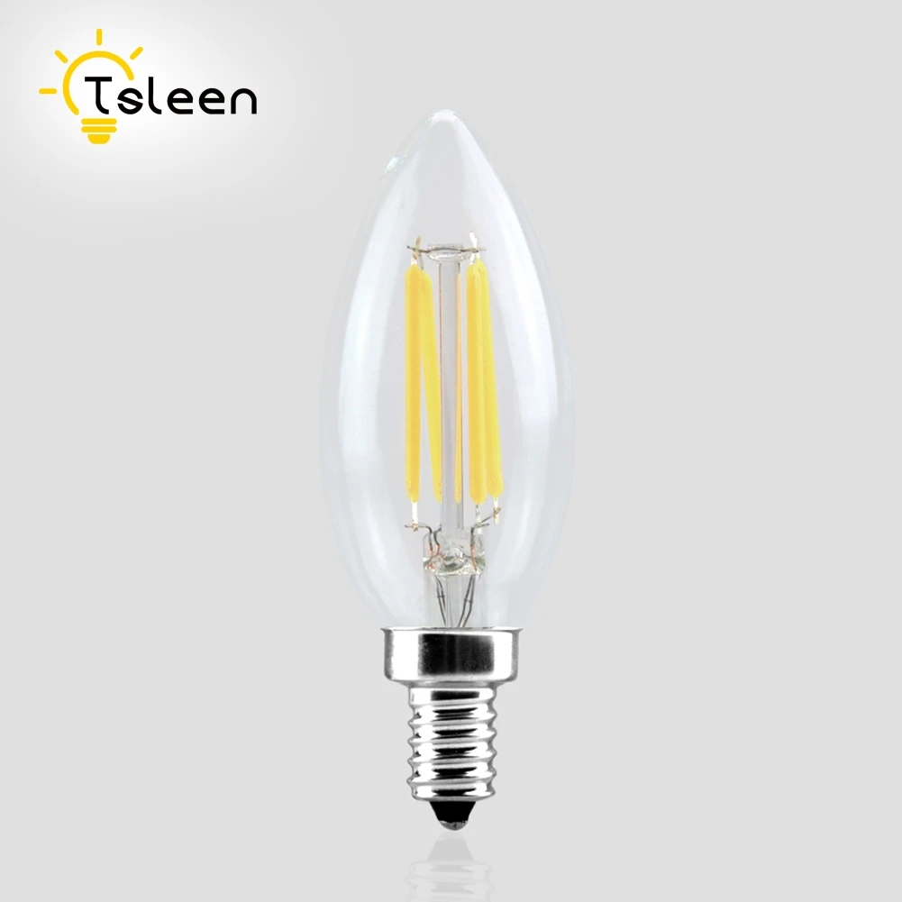 6 шт диммер 220 V 8 W 16 W E14 E27 Ретро Винтаж Edison светодиодный свет лампы накаливания затемнения лампы C35 ST64 A60 светодиодный лампы украшения дома