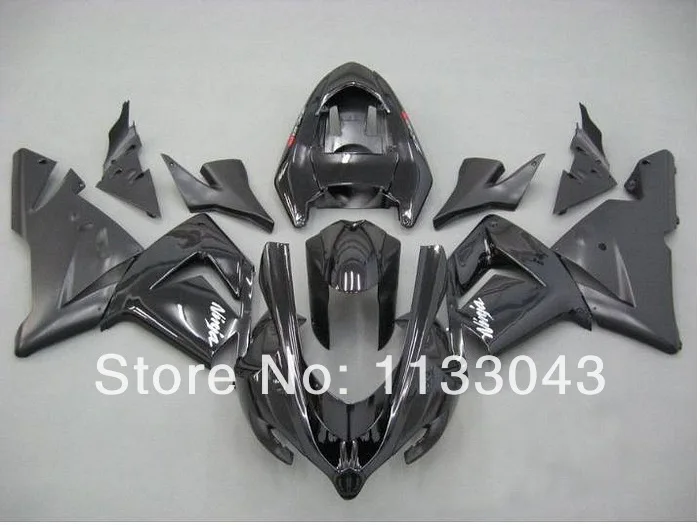 

100% NEW black Fairings FOR KAWASAKI NINJA ZX10R 04-05 ZX 10R 04 05 ZX-10R 10 R 2004 2005 fairing kits #A001X +7GIFTS