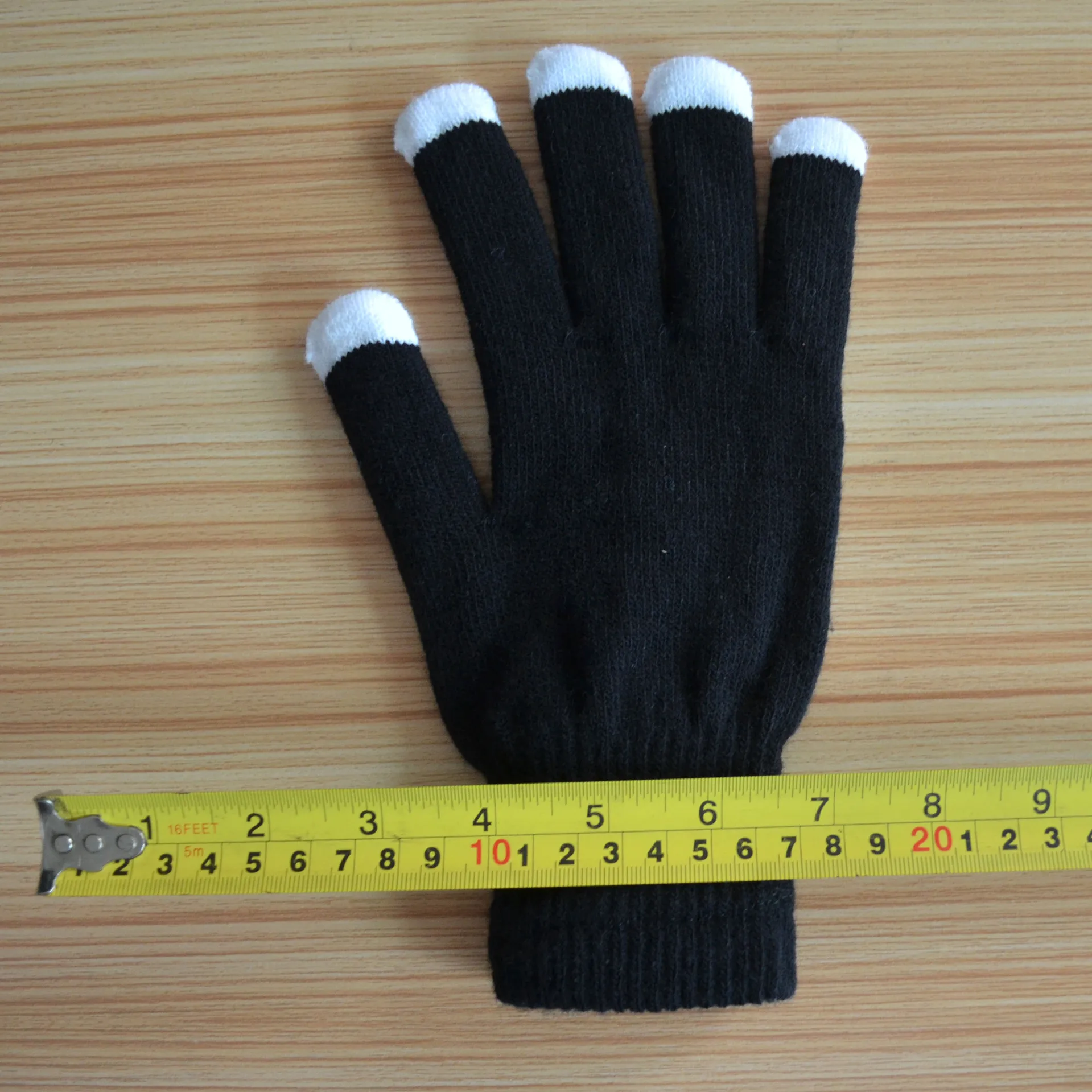 

Black Colorful Flashing Glow Gloves Mittens LED Finger Light Festival Decor Party Bar Christmas Drop Shopping