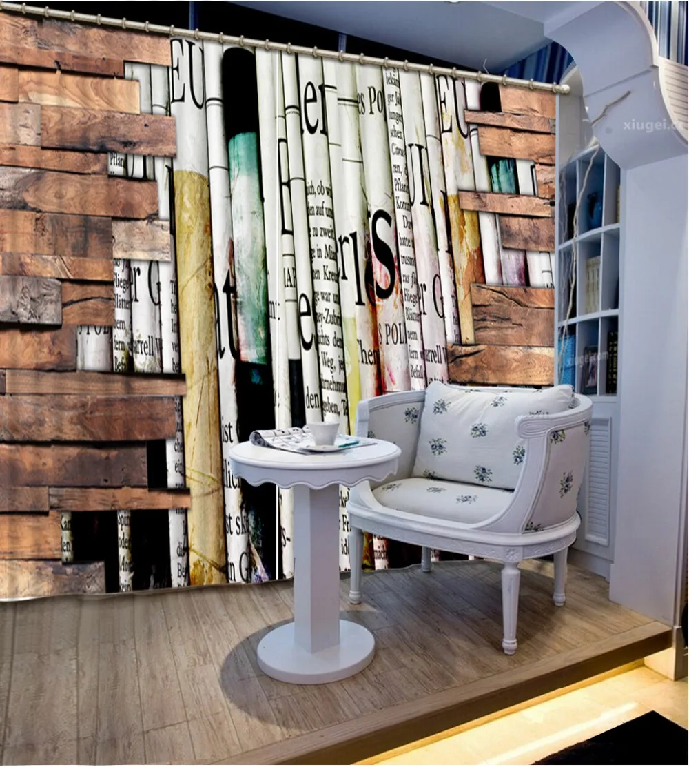 Европейский стиль высокое качество 3D оконные шторы для постельных