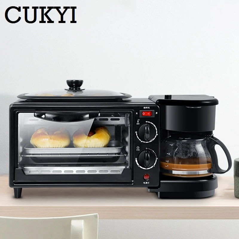 Многофункциональная машина CUKYI для приготовления завтрака 3 в 1 электрическая
