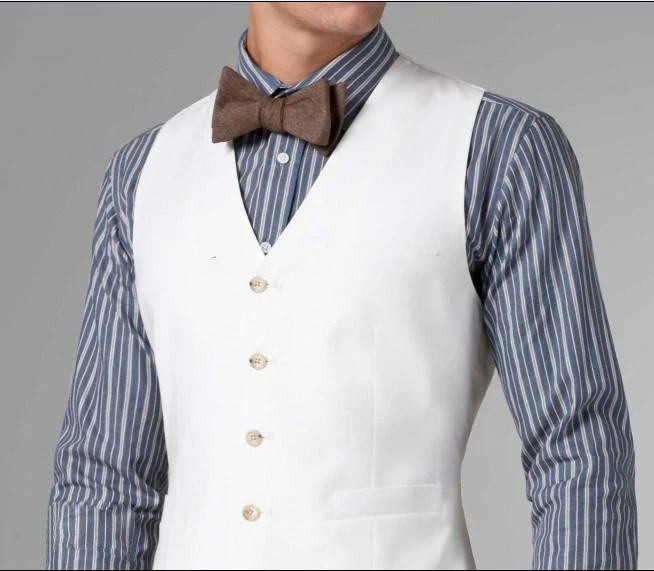 Белые смокинги для жениха на одной пуговице заказ мужские свадебные костюмы