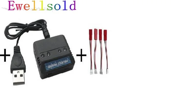 Ewellsold F181 F187 F163 H12C H12W RC вертолет parts3.7V литий-полимерный аккумулятор 4 в 1 зарядное