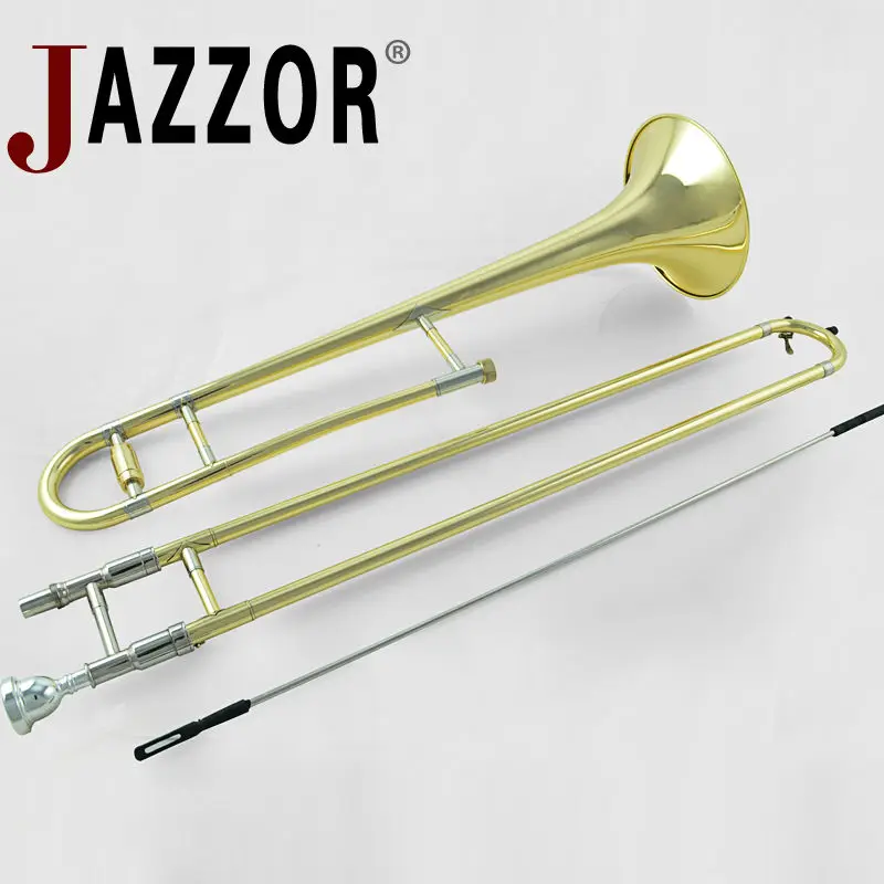 JAZZOR JYTB E100 альт тромбон B плоский золотой лак латунный Тромбон|brass trombone|alto trombonetrombone