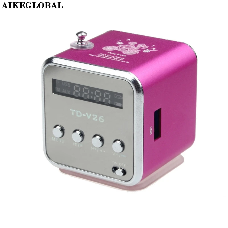 AIKEGLOBAL Hifi мультимедиа Bluetooth беспроводной портативный динамик супер бас с USB/TF/AUX/FM