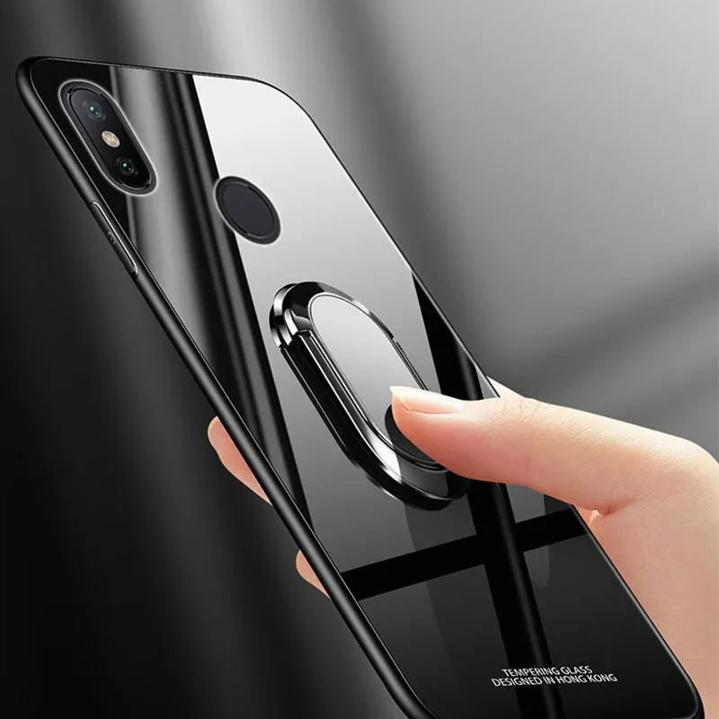 Магнитный чехол из закаленного стекла для Xiaomi Redmi Note 9 9S Pro Max 8 7 6 5 4 4X 5A|Бамперы| |