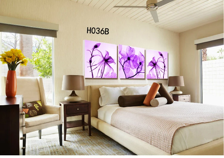 Бесплатная доставка хит продаж 3 панели современная настенная краска для дома