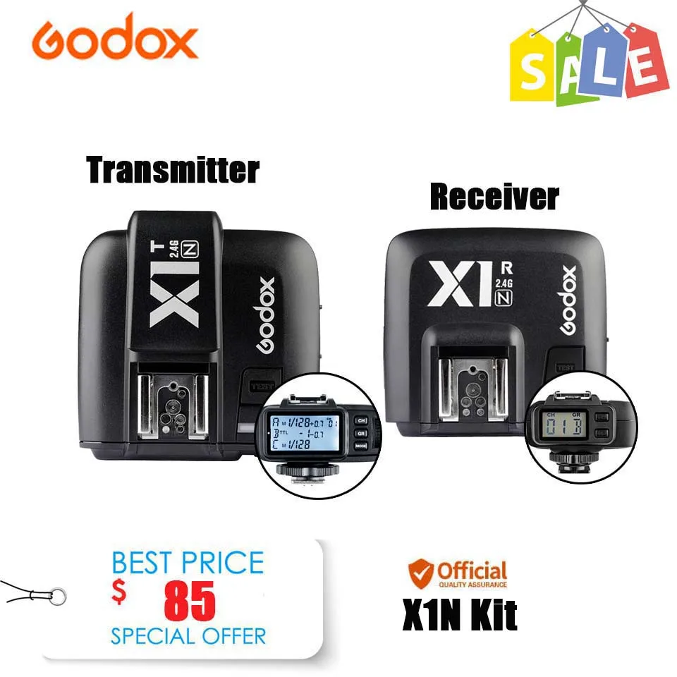 Godox X1N 2 4 ГГц i ttl Беспроводной удаленного передатчик Камера приемник триггера для