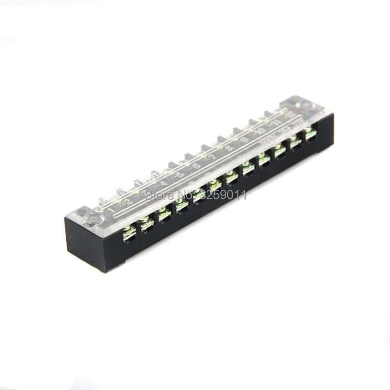 

20PCS TB-1512 TB15A12P Suyep 12 Positions Dual Rows 600V 15 A Wire Barrier Block Terminal Strip copper