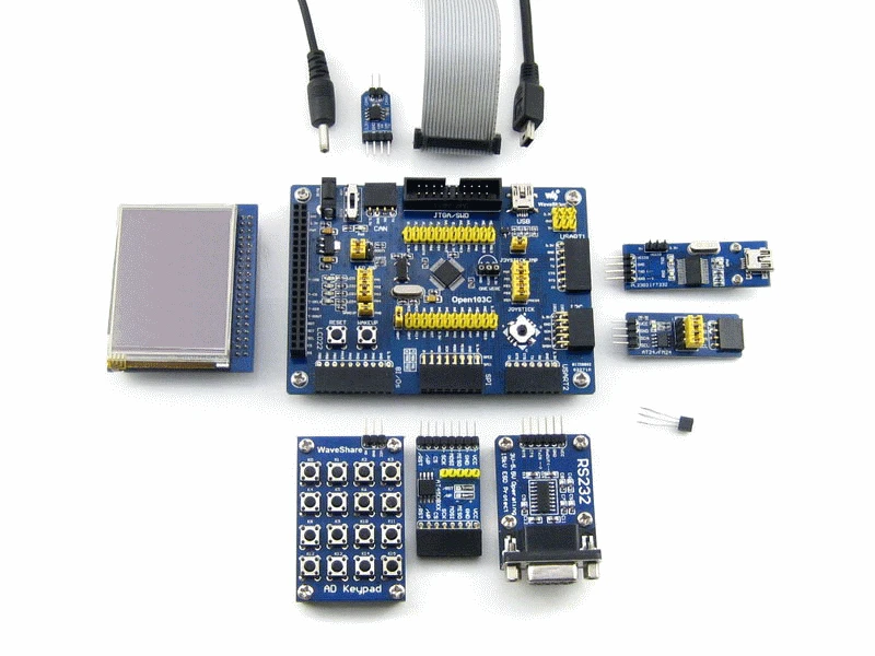 STM32 макетная плата для STM32F103C серии MCU STM32F103CBT6 ARM Cortex M3 + 2 дюймовый сенсорный ЖК