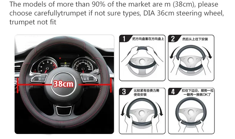 Кожаный руль автомобиля чехол для Mazda 2 3 6 Axela Atenza Demio CX-3 CX-5 CX5 CX 5 CX-7 CX-9 аксессуары